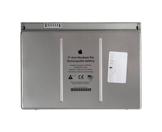 Аккумулятор MacBook Pro 17 A1151 A1212 A1229 A1261 63Wh 10.8V A1189 Mid 2006 - Late 2008 661-4618 661-4231 661-3974 020-5091-A / OEM