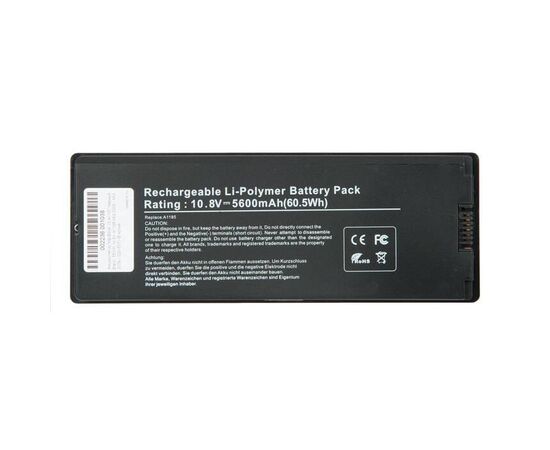 Аккумулятор MacBook 13 A1181 Черный Black, 55Wh 10.8V A1185 Mid 2006 - Mid 2009 020-5071-B 661-3958 661-4571 661-5070 661-4703 652-0949 661-4254 / AA, изображение 2