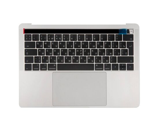 Топкейс с клавиатурой RUS РСТ трекпадом и АКБ A1819 MacBook Pro 13 Retina A1706 2016 Silver 661-07951 / AASP