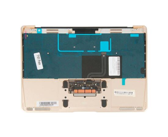 Топкейс с клавиатурой RUS РСТ и трекпадом MacBook 12 Retina A1534 Early 2015 Gold Золото / 661-02280, изображение 2