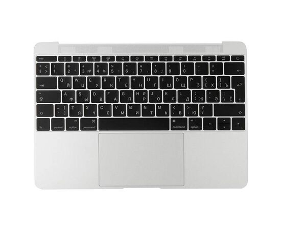 Топкейс с клавиатурой RUS РСТ и трекпадом MacBook 12 Retina A1534 Early 2015 Silver 661-02243 / AASP