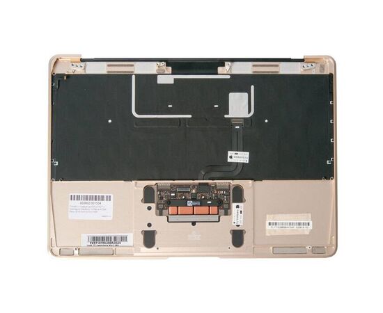 Топкейс с клавиатурой RUS РСТ и трекпадом MacBook 12 Retina A1534 Early 2016 Gold 661-02547 / AASP, изображение 2