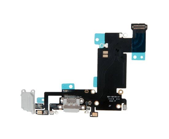 Шлейф зарядки нижний с аудио iPhone 6S Plus белый / 821-00126 / AAA