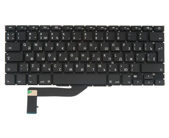 Клавиатура MacBook Pro 15 Retina A1398 Mid 2012 - Mid 2015 Г-образный Enter RUS РСТ / AA