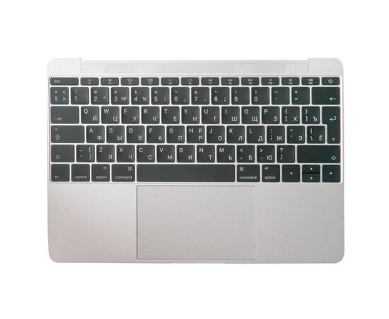 Топкейс с клавиатурой RUS РСТ и трекпадом MacBook 12 Retina A1534 Early 2016 Silver 661-04881 / AASP