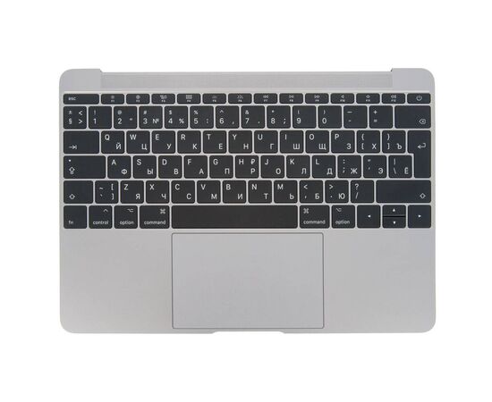 Топкейс с клавиатурой RUS РСТ и трекпадом MacBook 12 Retina A1534 Mid 2017 Space Gray 661-06793 / AASP
