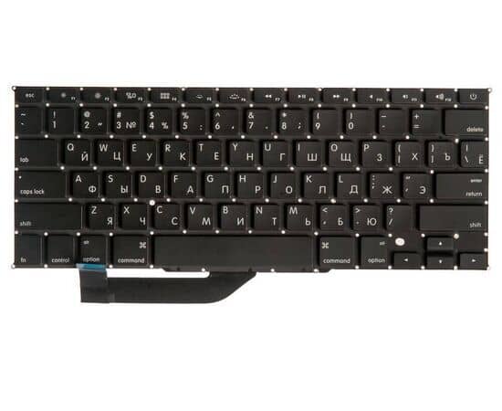 Донор клавиатуры MacBook Pro 15 Retina A1398 Mid 2012 - Mid 2015 прямой Enter RUS РСТ