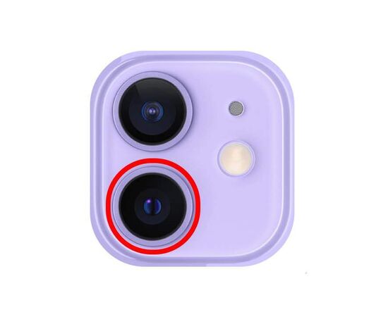 Стекло камеры сапфировое iPhone 12 / 12 mini  нижнее / разбор