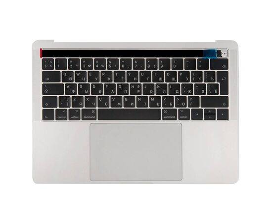 Топкейс с клавиатурой RUS РСТ трекпадом и АКБ A1819 MacBook Pro 13 Retina A1706 2016 Silver 661-07951 / AASP