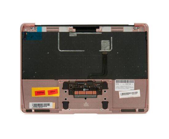 Топкейс с клавиатурой RUS РСТ и трекпадом MacBook 12 Retina A1534 Early 2017 Rose Gold 661-06796 / AASP, изображение 2
