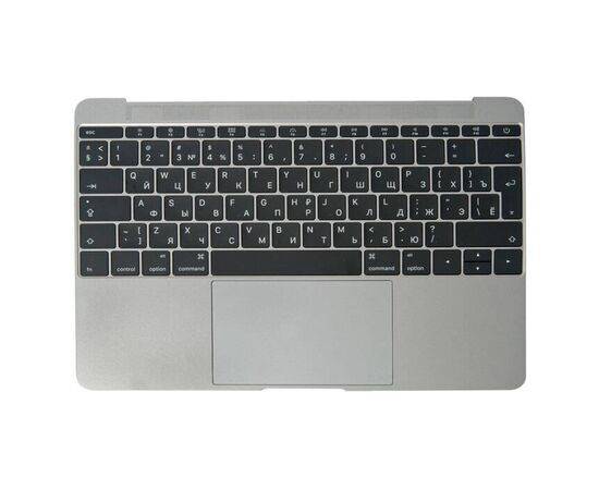 Топкейс с клавиатурой RUS РСТ и трекпадом MacBook 12 Retina A1534 Early 2015 Space Gray 661-02243 / AASP