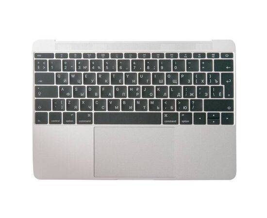 Топкейс с клавиатурой RUS РСТ и трекпадом MacBook 12 Retina A1534 Early 2016 Silver 661-04881 / AASP
