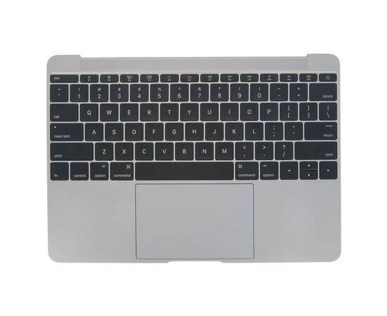 Топкейс с клавиатурой US и трекпадом MacBook 12 Retina A1534 Early 2015 Space Gray Серый Космос / 66