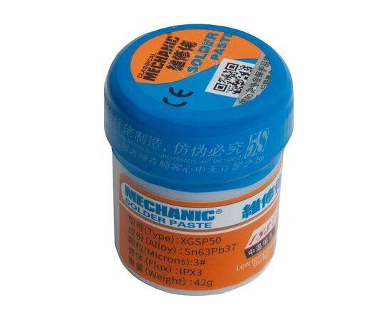 Паяльная паста Mechanic XG-SP50 Еxport series 42г от магазина wepro.ru Паяльная паста Mechanic XG-SP50 Еxport series 42г