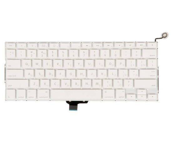 Клавиатура MacBook 13 A1342 Late 2009 Mid 2010 прямой Enter US с русской гравировкой