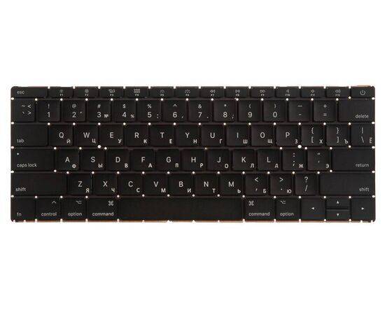 Клавиатура MacBook 12 Retina A1534 Mid 2017 прямой Enter US с русской гравировкой