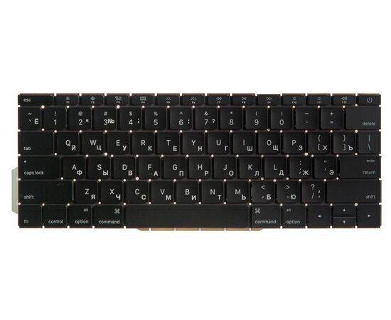 Клавиатура MacBook Pro 13 Retina A1708 Late 2016 Mid 2017 прямой Enter US с русской гравировкой