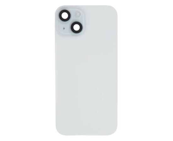 Задняя крышка в сборе с беспроводной зарядкой и шлейфами iPhone 15 голубой / разбор, изображение 2