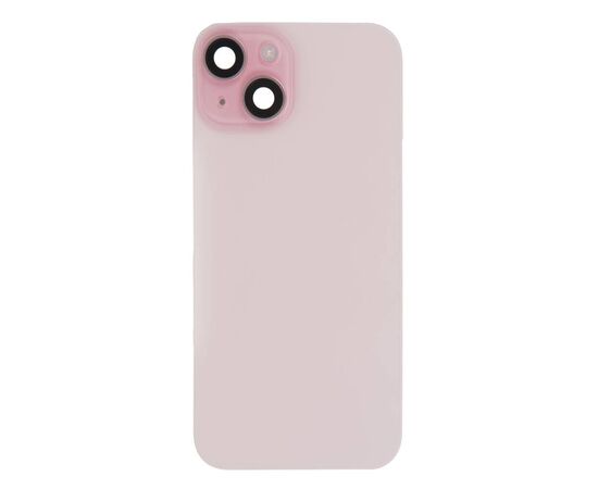 Задняя крышка в сборе с беспроводной зарядкой и шлейфами iPhone 15 розовый / разбор, изображение 3