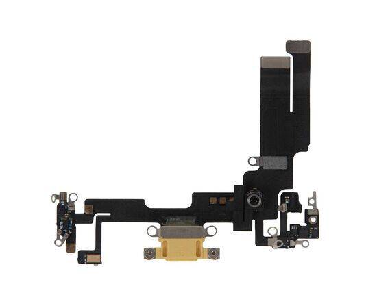 Шлейф зарядки нижний iPhone 14 желтый / 821-03758-07 / разбор от магазина wepro.ru Шлейф зарядки нижний iPhone 14 желтый / 821-03758-07 / разбор