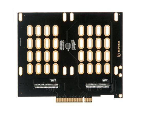 Плата расширения на 2 порта U.2 SFF-8639 на разъем PCIe x8 / NFHK N-8639X, изображение 2