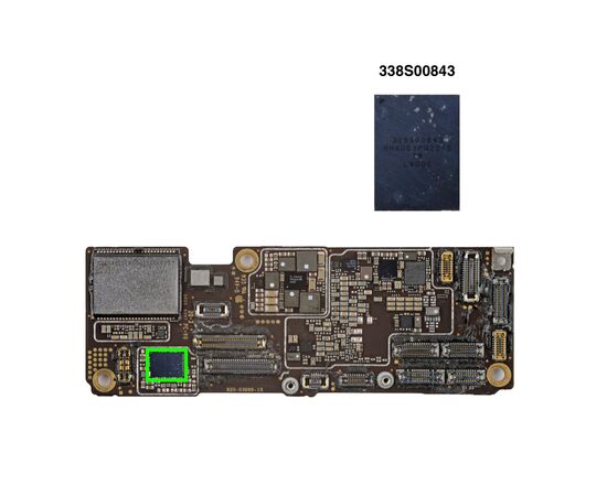 Микросхема управления звуком / аудио кодек iPhone 15 / 15 Plus / 15 Pro / 15 Pro Max / 338S00843