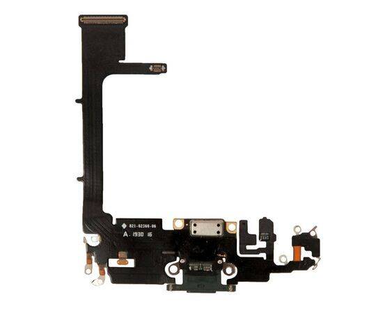 Шлейф зарядки нижний с контроллером iPhone 11 Pro темно-зеленый / 821-02140 / разбор