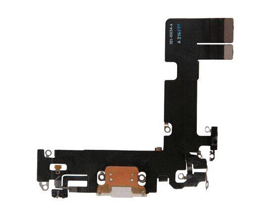 Шлейф зарядки нижний iPhone 13 белый / 821-03154 / разбор, изображение 2
