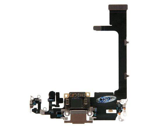 Шлейф зарядки нижний с контроллером iPhone 11 Pro золотой / 821-02140 / разбор