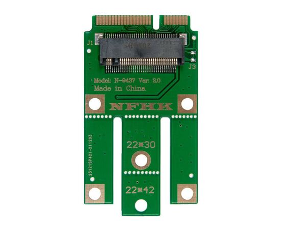 Переходник для SSD M.2 NVMe на SSD mSATA / NFHK N-9437A-G