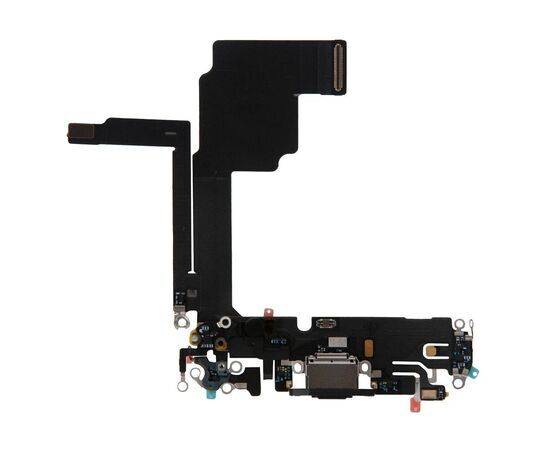 Шлейф зарядки нижний iPhone 15 Pro черный / 821-04457-09 / разбор