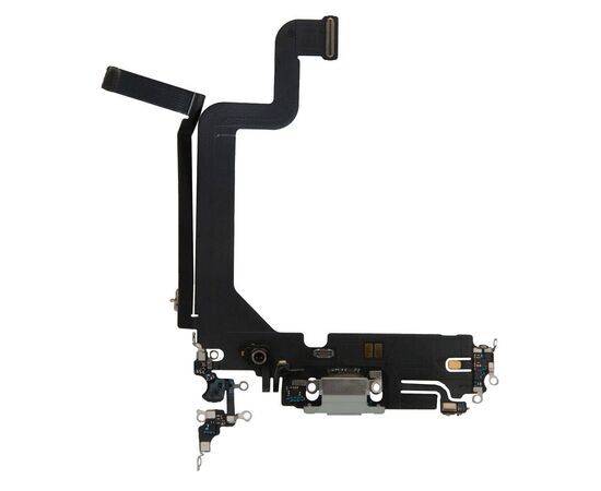 Шлейф зарядки нижний iPhone 14 Pro Max белый / 821-03832 / разбор