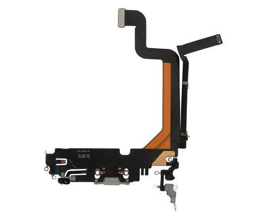 Шлейф зарядки нижний iPhone 14 Pro Max белый / 821-03832 / разбор, изображение 2