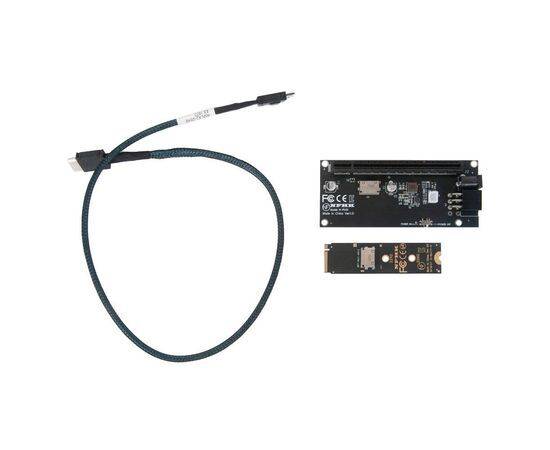 Переходник для SFF-8612 Oculink в M.2 NVMe eGPU + плата с доп питанием и разъемом PCIe x16 и SFF-8611 + кабель данных / NFHK N-8611Y-A N-PU01