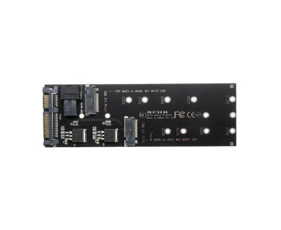 Переходник для SSD M.2 SATA / NVMe / SFF-8643 для установки в корпус SATA3 / NFHK N-8643P