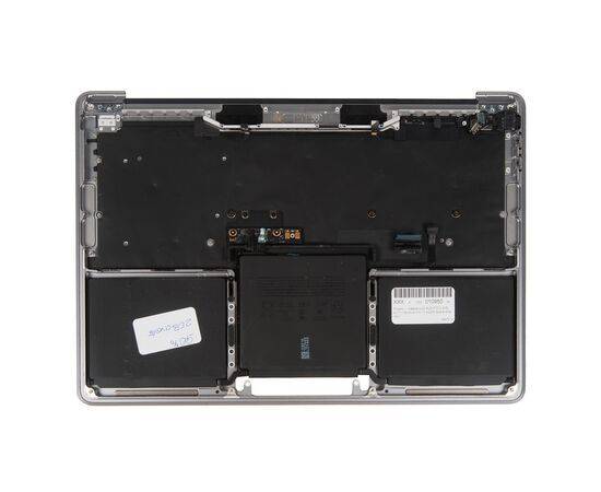 Топкейс с клавиатурой RUS РСТ и АКБ A2171 MacBook Pro 13 A2338 Space Gray / Б/У клавиатура залита, изображение 2