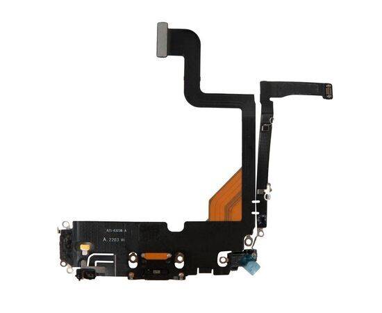 Шлейф зарядки нижний iPhone 13 Pro черный / 821-03238 / разбор