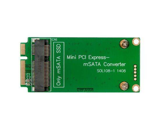 Переходник для SSD mSATA для установки в разъем miniPCIe / NFHK N-ASUS