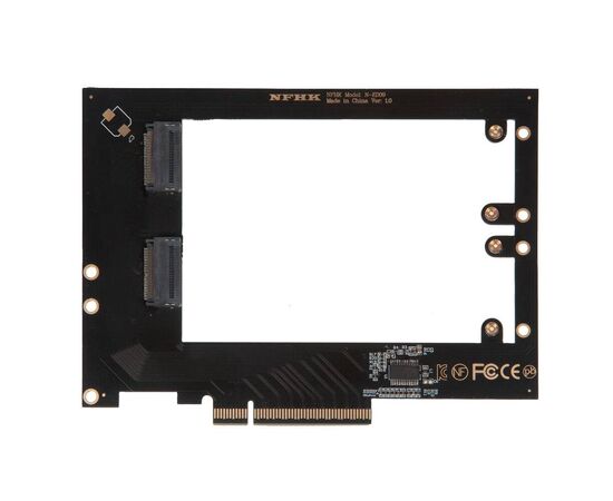 Плата расширения для 2х SSD EDSFF E1.S в разъем PCIe x8 / NFHK N-ED09