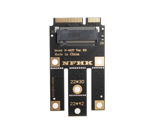 Переходник для SSD M.2 NVMe на SSD mSATA / NFHK N-9437A-B