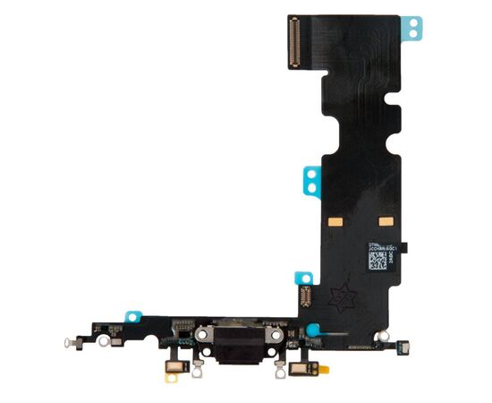 Шлейф зарядки нижний iPhone 8 Plus черный / 821-01153 разбор