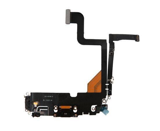 Шлейф зарядки нижний iPhone 13 Pro черный / 821-03238 / разбор, изображение 4