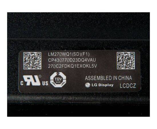 Матрица LM270WQ1 (SD)(F1) iMac 27 A1419 Late 2012 Late 2013 со стеклом / LG / класс B, изображение 3