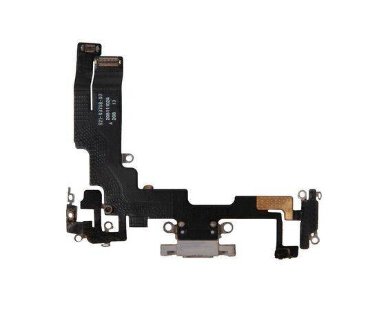 Шлейф зарядки нижний iPhone 14 фиолетовый / 821-03758-07 / разбор, изображение 2