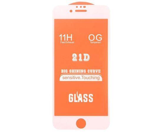 Защитное 21D стекло 11H iPhone 6 / 6S / белый