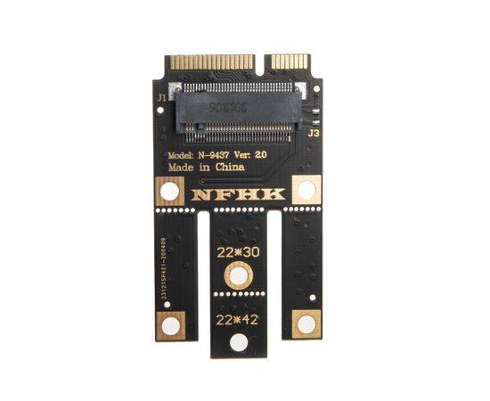 Переходник для SSD M.2 NVMe на SSD mSATA / NFHK N-9437A-B