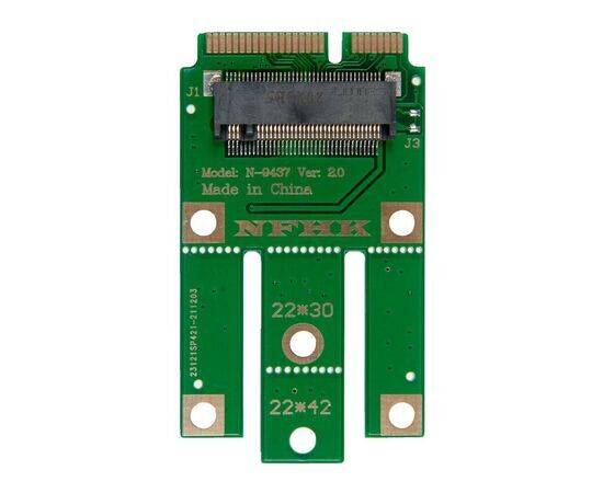 Переходник для SSD M.2 NVMe на SSD mSATA / NFHK N-9437A-G