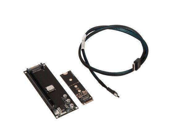 Переходник для SFF-8612 Oculink в M.2 NVMe eGPU + плата с доп питанием и разъемом PCIe x16 и SFF-8611 + кабель данных / NFHK N-8611A N-8654Y-C