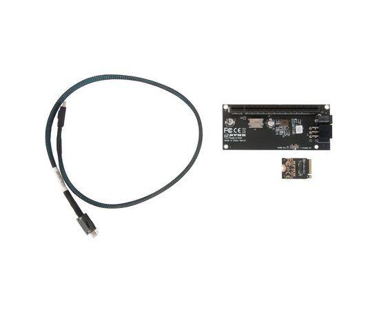 Переходник для SFF-8612 Oculink в M.2 NVMe eGPU + плата с доп питанием и разъемом PCIe x16 и SFF-8611 + кабель данных / NFHK N-8611S N-PU01