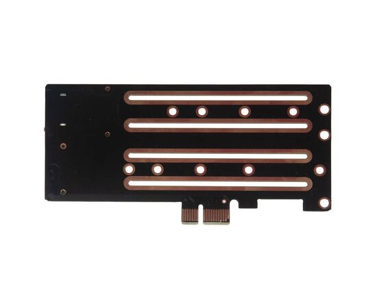 Плата расширения для SSD M.2 SATA / M.2 NVMe / SATA3 data в разъем PCIe x1 / NFHK N-X1P-2U, изображение 2